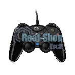 Геймпад Genius GX-17UV, (PC, PlayStation 3), two vibration motors, 2 joysticks, cable: 1.8 m, color: черный