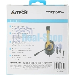 Гарнитура A4Tech Fstyler FH100U желтый/черный, проводная