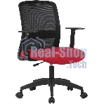Кресло Cactus CS-MC333-BKRD черный, сетка