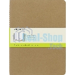 Блокнот Moleskine CAHIER JOURNAL QP423 XLarge 190х250 мм, обложка картон, 120 страниц, нелинованный, бежевый (3 шт)