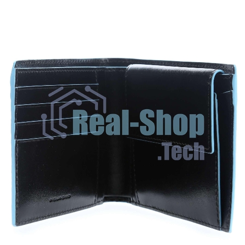 Кошелек мужской Piquadro Blue Square PU257B2R/N черный натур.кожа