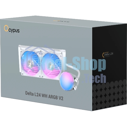 Система охлаждения Ocypus Delta L24 WH ARGB V2 белый 280W/ All Intel/ AMD AM*/ Screws