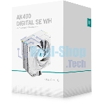 Устройство охлаждения(кулер) Deepcool AK400 Digital SE Wh ARGb Soc-AM5/AM4/1200/1700/1851 белый 4-pin 19-28dB Al+Cu LCD 220W 812gr Ret (R-AK400-WHADMN-GJD)