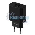 Сетевое зарядное устройство Maxvi CHL-602PD 30W, 6A, QC 3.0, 1xUSB-A, 1xUSB-C, черный