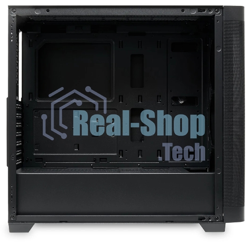 Компьютерный корпус без блока питания Case HSPD M740, Mesh Mid Tower, черный, TG, 0.6 SPCC, no fans, E-ATX, ATX, mATX, mITX, 170/400/200мм, 4x2.5