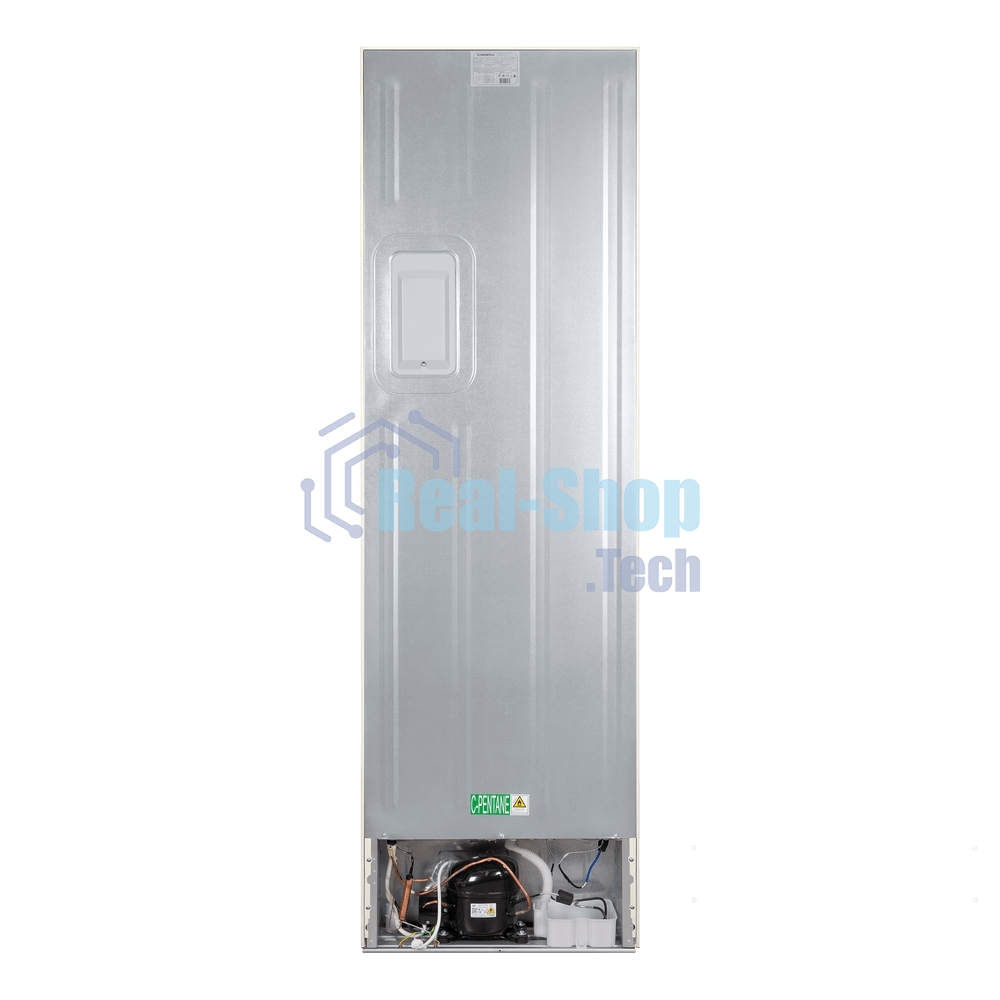 Холодильник Maunfeld MFF200NFBG Inverter бежевый двухкамерный 271/106 л морозилка снизу, No Frost