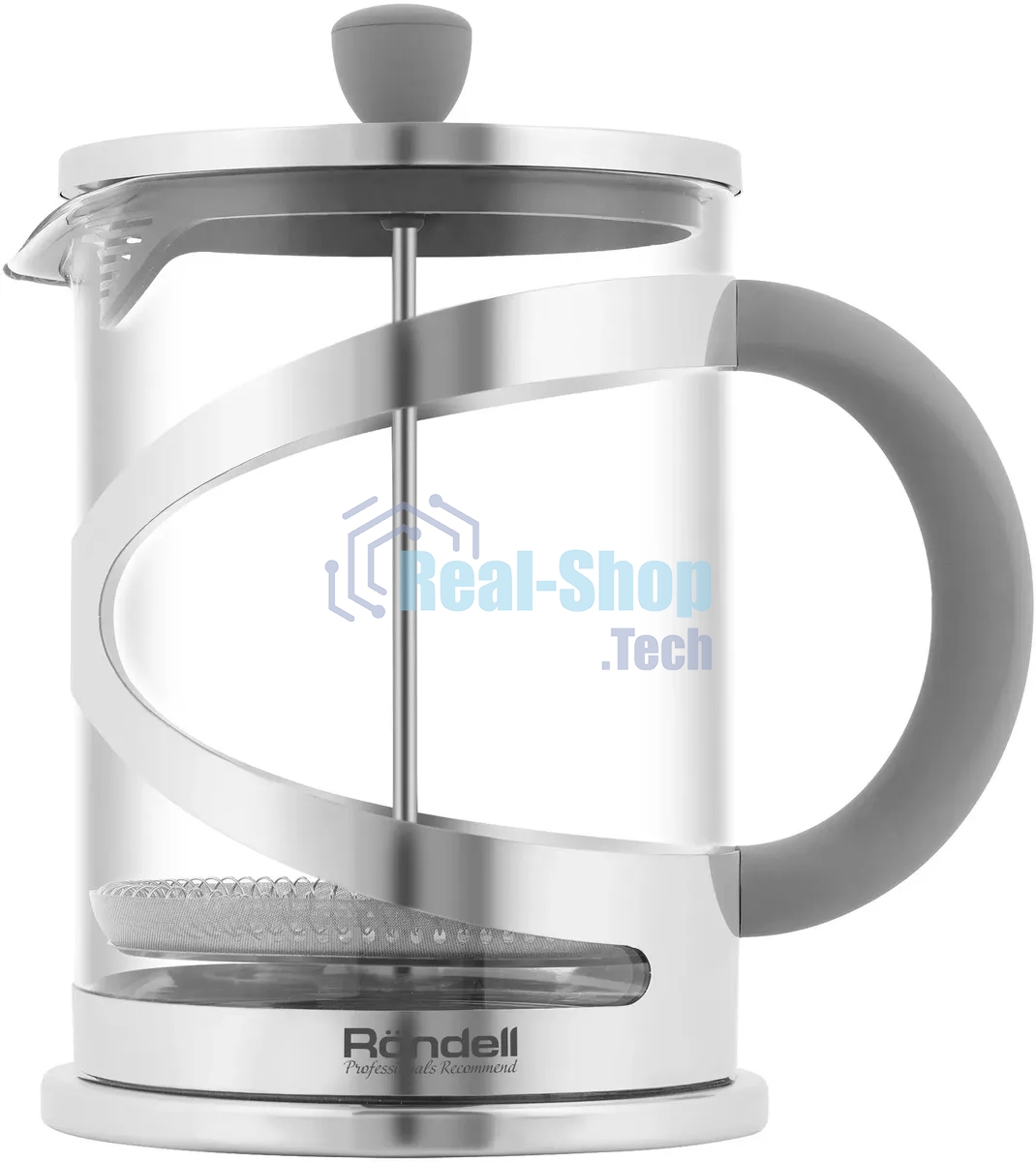 Френч-пресс Rondell Crystal Grey RDS-1669 (ST) стальной