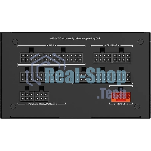 Блок питания PCCooler P5-YS850-G1F, 850Вт, 80 PLUS Gold, 135мм, модульный, черный