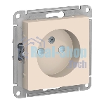 Механизм розетки 1-м СП AtlasDesign без заземл. защ. шторки 16А беж. SchE ATN000249
