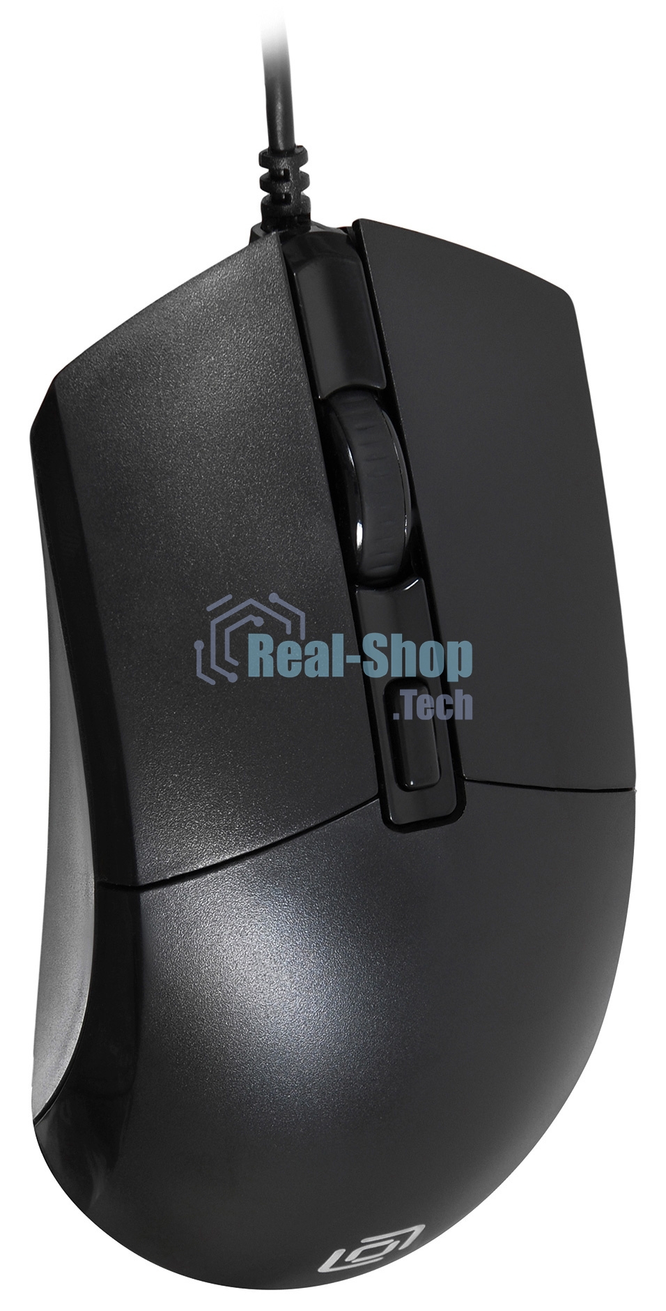 Мышь проводная Oklick 207M черный, 2400 dpi, USB, кнопки - 4
