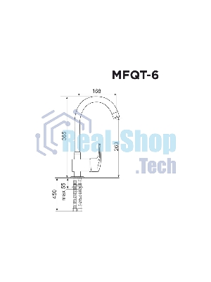 Кухонный смеситель MAUNFELD MFQT-6W кремовый
