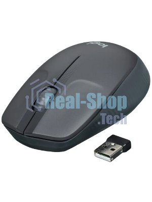 Мышь беспроводная Logitech M190 черный, 1000 dpi, радиоканал, USB, кнопки - 3