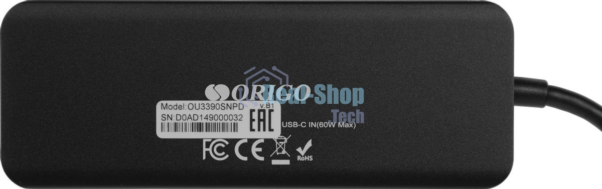Док-станция ORIGO OU3390SNPD/B1, USB 3.0, USB 3.0/USB Type-C/RJ-45/HDMI/VGA/SD/TF/microSD/3.5мм, USB