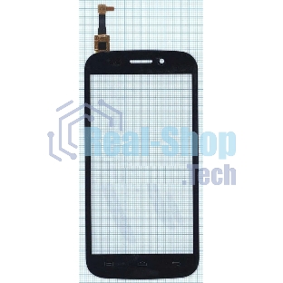 Сенсорное стекло (тачскрин) для Micromax A210 Canvas 4, черное
