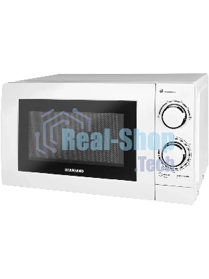 Микроволновая печь Starwind SMW3820 белый, 20 л, 700 Вт, переключатели - поворотный механизм