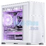 Компьютерный корпус без блока питания Case JONSBO D41 MESH, Midi-Tower, TG, no fan, 1xUSB-A 3.2 + 1xUSB-C 3.2, ATX, mATX белый
