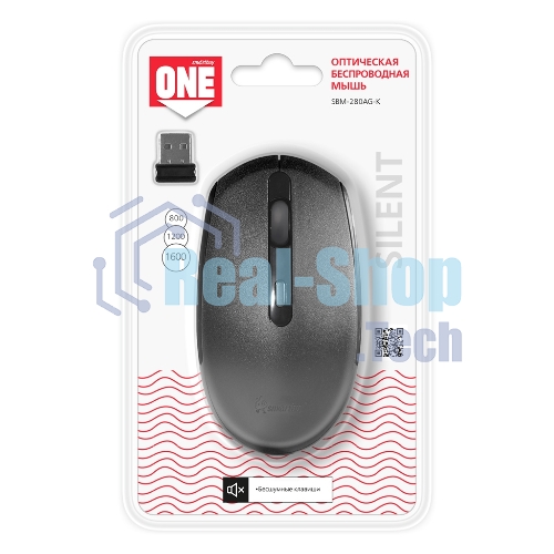 Мышь беспроводная Smartbuy ONE 280AG черная (SBM-280AG-K)