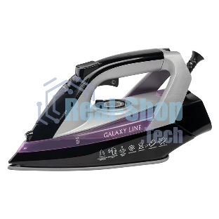 Утюг Galaxy Line GL 6128 фиолетовый/черный, 2200 Вт, 30 г/мин, 140 г/мин, 150 мл
