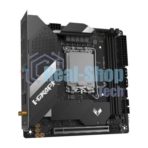 Материнская плата Maxsun iCraft Z790ITX WI-FI, LGA1700, Intel Z790, 2xDDR5, 4xSATA, 2xM.2, 1xPCIe 5.0 x16, 1xDP, 1xHDMI, 1x2.5Gb LAN, Wi-Fi 6E, Bluetooth 5.3, 1xUSB-C 20Gbps, 4xUSB-A 5Gbps, 4xUSB-A 2.0, 2x3.5 мм, 5.1, mini-ITX