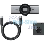 Веб-камера Logitech MX Brio 3840x2160, 30 кадр/с, USB Type-C, микрофон (2 шт, шумоподавление), автоматическая фокусировка, автоосвещение, HDR, шторка приватности, слежение за лицом, универсальное крепление, серебристый