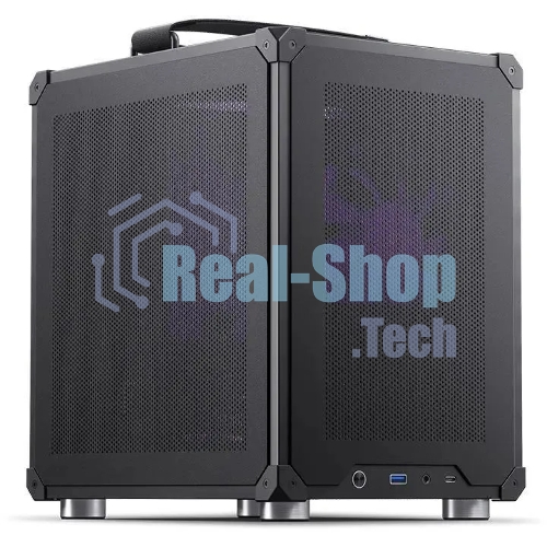 Компьютерный корпус JONSBO Computer Case C6Handle black hang-in version черный, Mini-Tower, материнская плата mATX, без БП, прозрачная боковая панель