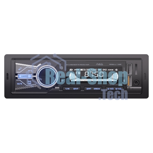 Автомагнитола AURA FIREBALL-102BT, 1 DIN, Bluetooth, USB Type-A, AUX