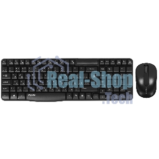 Комплект клавиатура+мышь Rapoo X1800S беспроводной, USB, 1000 DPI, чёрный