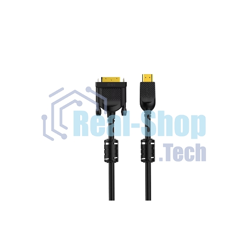 Кабель HDMI AM/DVI(24+1)M, 1.8м, CU, 1080P@60Hz, 2F, VCOM CG484GD-1.8M