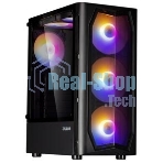 Компьютерный корпус MidiTower Zalman N4 black (ATX,Window, 6xRGb fan, USB 2.0 x2, USB 3.0x1, без БП) (N4 rev.1)