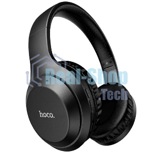 Беспроводные/проводные наушники HOCO W30 FUN MOVE черный, накладные, Bluetooth + проводной, до 8 ч.