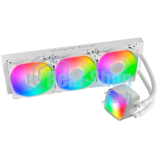 Система жидкостного охлаждения Water Cooling System Geometric Future Eskimo Pro 360 (240W, 360мм, ARGb, белый/Fans: 3x120мм, 80.81CFM, 34.2dBA, 2000RPM/Pump height 54мм, 3200RPM, Rad thickness 27мм/S: 1851, 1700, 1200, 115X, 2011, 2066, AM5, AM4)