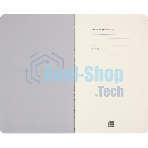 Блокнот Moleskine CAHIER NASA-INSPIRED SKCAHLP7063S2 Large 130х210 мм 120 стр. нелинованный мягкая обложка серебристый/черный Moon (2 шт)