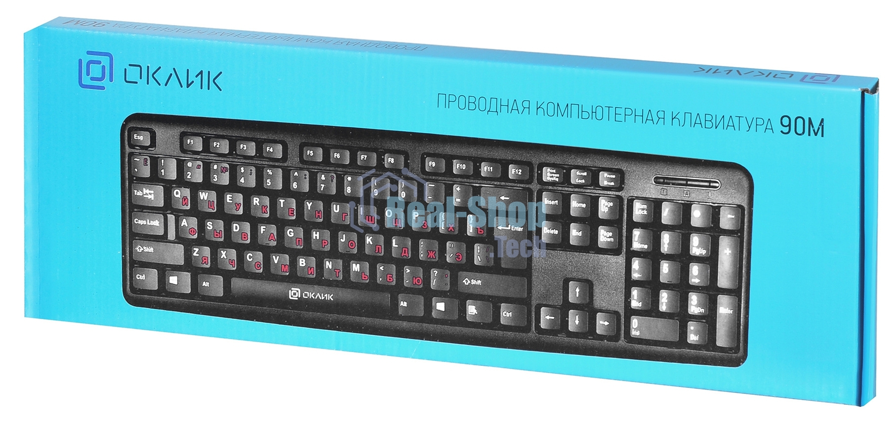 Клавиатура Oklick 90M проводная, USB Type-A, чёрный