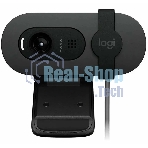 Веб-камера Logitech Brio 105 1920x1080, 30 кадр/с, USB Type-A, микрофон (шумоподавление), шторка приватности, автоосвещение, универсальное крепление