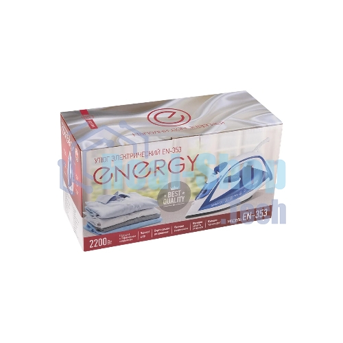 Утюг Energy EN-353 голубой/белый, 2200 Вт, 12 г/мин, 340 мл