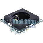 Механизм розетки 1-м СП AtlasDesign с заземл. защ. шторки 16А карбон SchE ATN001045