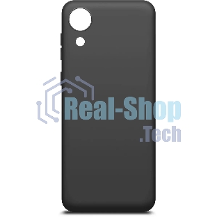 Чехол (клип-кейс) BoraSCO Silicone Case для Samsung Galaxy A03 Core черный (матовый)