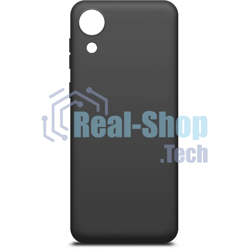 Чехол (клип-кейс) BoraSCO Silicone Case для Samsung Galaxy A03 Core черный (матовый)