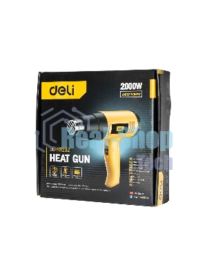 Фен технический Deli DL391202 (2000Вт, рабочая температура 100...650 град.)