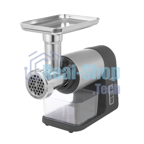 Мясорубка электрическая Centek CT-1607 серый, 3000 Вт, 3.0 кг/мин, реверс, металлический лоток, насадки - 5