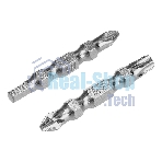 Набор бит двухстор. Gross PH2-T30х45мм, PZ2-H4х45мм, сталь S2, 2 шт.