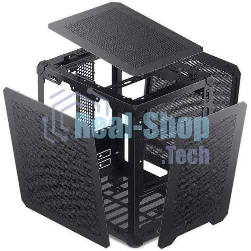 Компьютерный корпус JONSBO Computer Case C6Handle black hang-in version черный, Mini-Tower, материнская плата mATX, без БП, прозрачная боковая панель