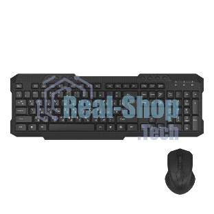 Комплект клавиатура+мышь Maxvi KWS-06 Combo беспроводной, USB, 1600 DPI, чёрный