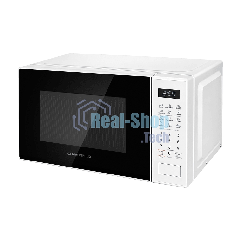 Микроволновая печь MAUNFELD MFSMO720EW02 белый, 20 л, 700 Вт, переключатели - сенсор