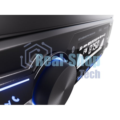 Автомагнитола AURA FIREBALL-102BT, 1 DIN, Bluetooth, USB Type-A, AUX