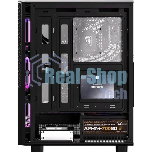 Компьютерный корпус Aerocool/Formula Mana Geometry черный без БП ATX 3x120мм 1xUSB 3.0 1xUSB3.1 audio bott PSU
