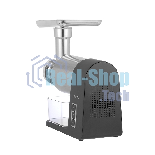 Мясорубка электрическая Centek CT-1607 серый, 3000 Вт, 3.0 кг/мин, реверс, металлический лоток, насадки - 5