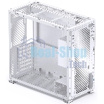 Компьютерный корпус без блока питания Case JONSBO D41 MESH, Midi-Tower, TG, no fan, 1xUSB-A 3.2 + 1xUSB-C 3.2, ATX, mATX белый