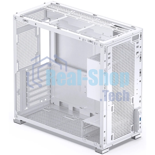 Компьютерный корпус без блока питания Case JONSBO D41 MESH, Midi-Tower, TG, no fan, 1xUSB-A 3.2 + 1xUSB-C 3.2, ATX, mATX белый