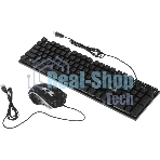 Комплект клавиатура+мышь Defender Aura MKP-117 проводной, USB, 2400 DPI, черный